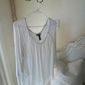 INC International Concepts White Blouse
